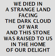 Mells War Memorial inscription